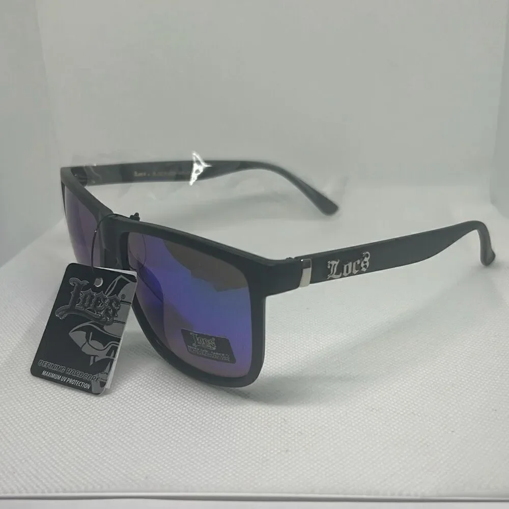 Locs Mens Hardcore Mirrored Sunglasses